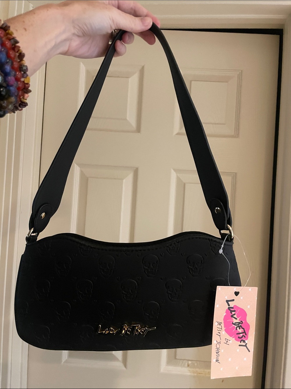 Betsey Johnson , luv Betsey, Skull Purse